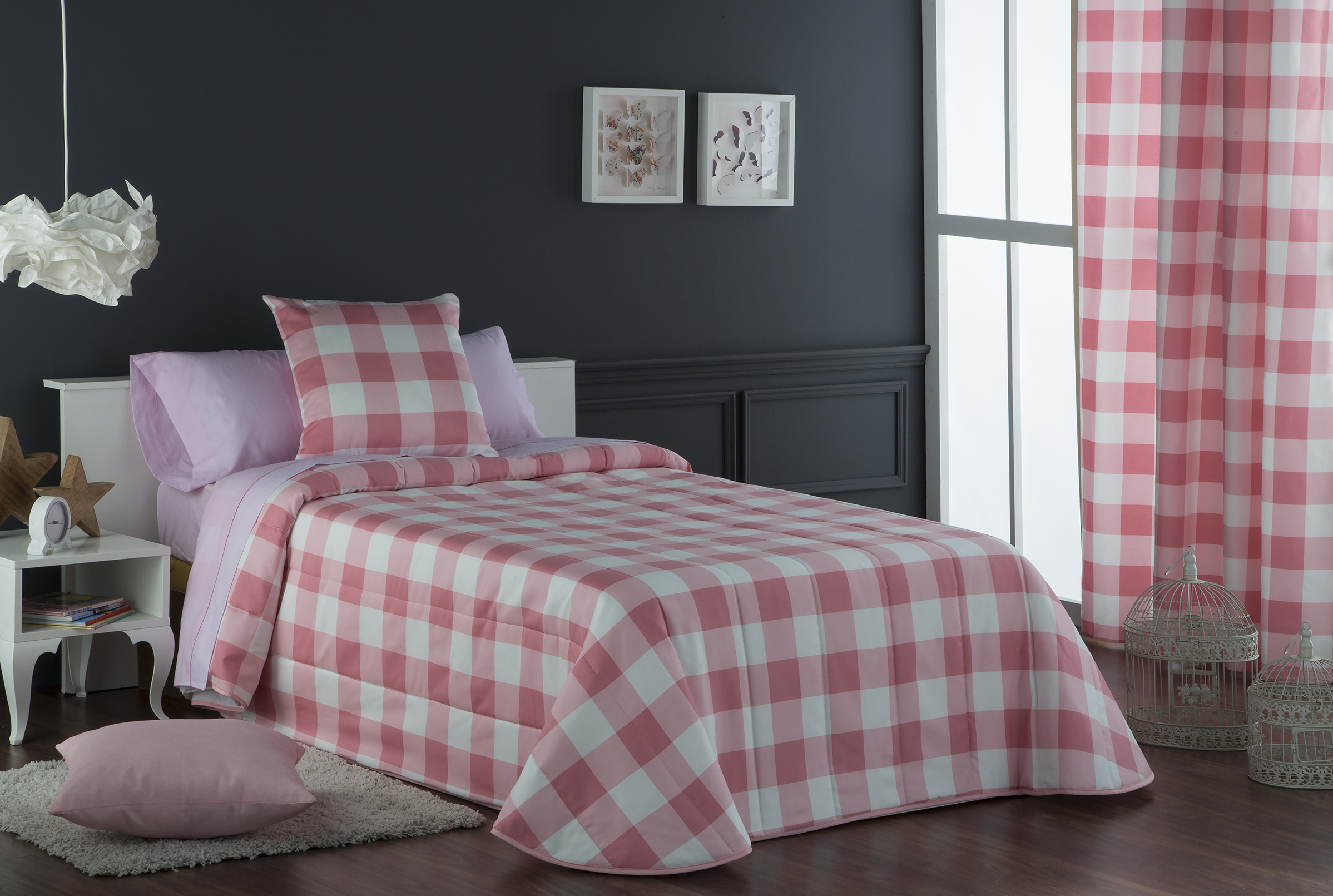 COLCHA BOUTI INFANTIL VICHY SANSA