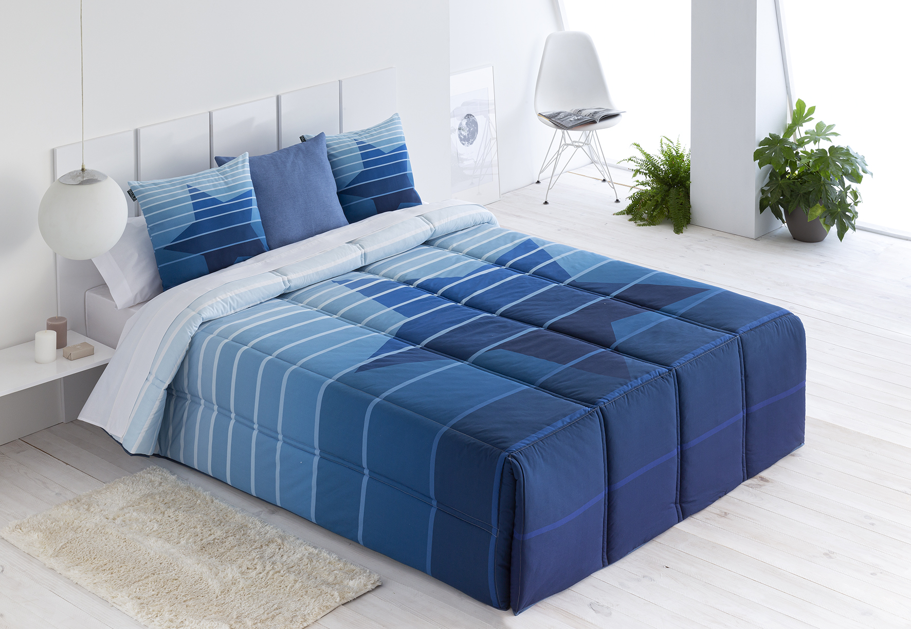 EDREDÓN CONFORT NOIA AZUL