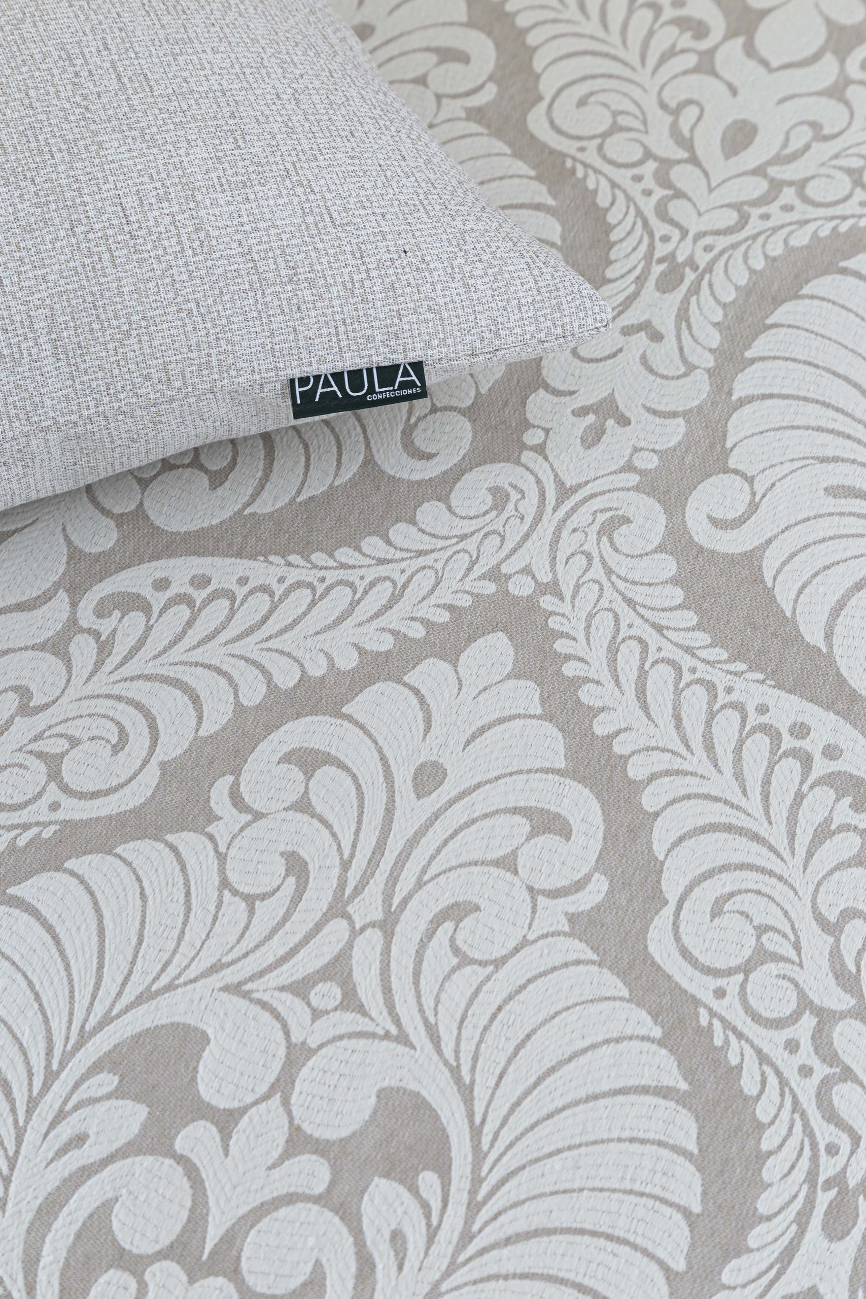 COLCHA REVERSIBLE MÉRIDA BEIGE - Imagen 4