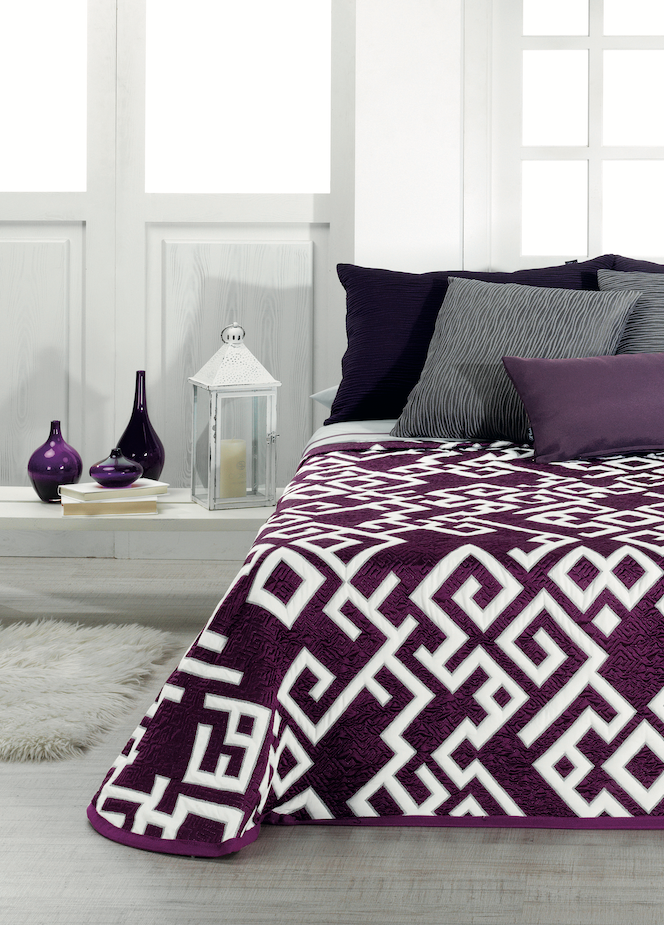 COLCHA CAPA KARIA FUCSIA REVERSIBLE - Imagen 2