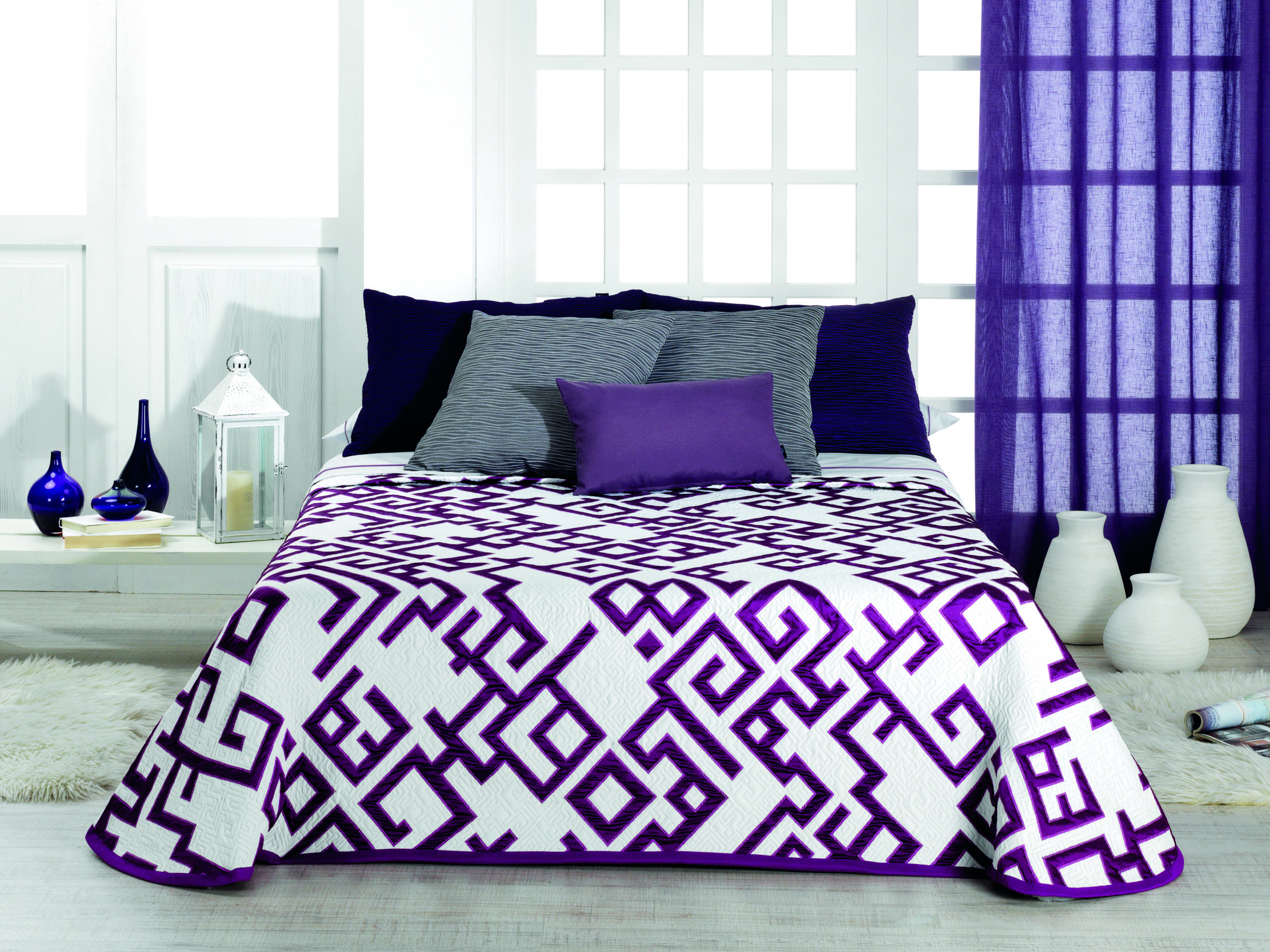 COLCHA CAPA KARIA FUCSIA REVERSIBLE